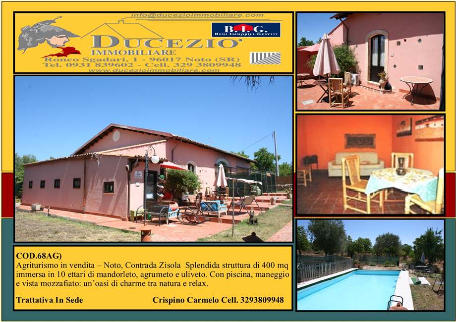 For sale Agritourism Noto #68AG n.1