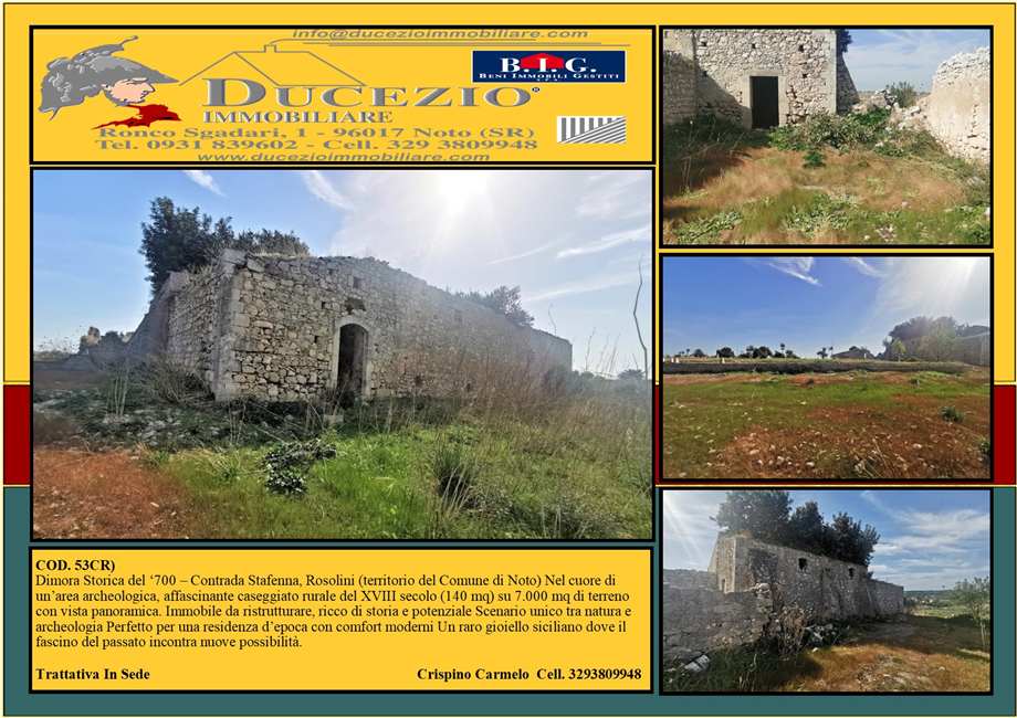 For sale Country house Noto #53CR n.1