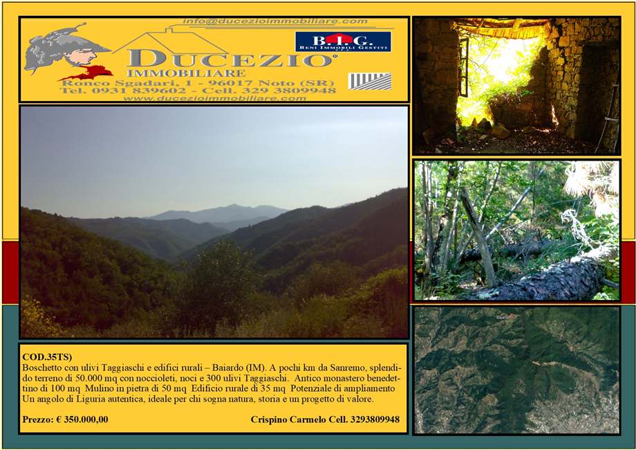 For sale Casale/Cascina/Casa colonica Bajardo #35TS n.1