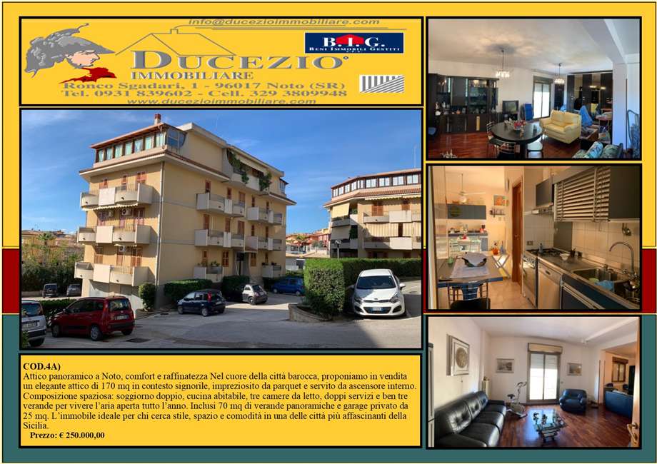 For sale Penthouse Noto #4A n.1