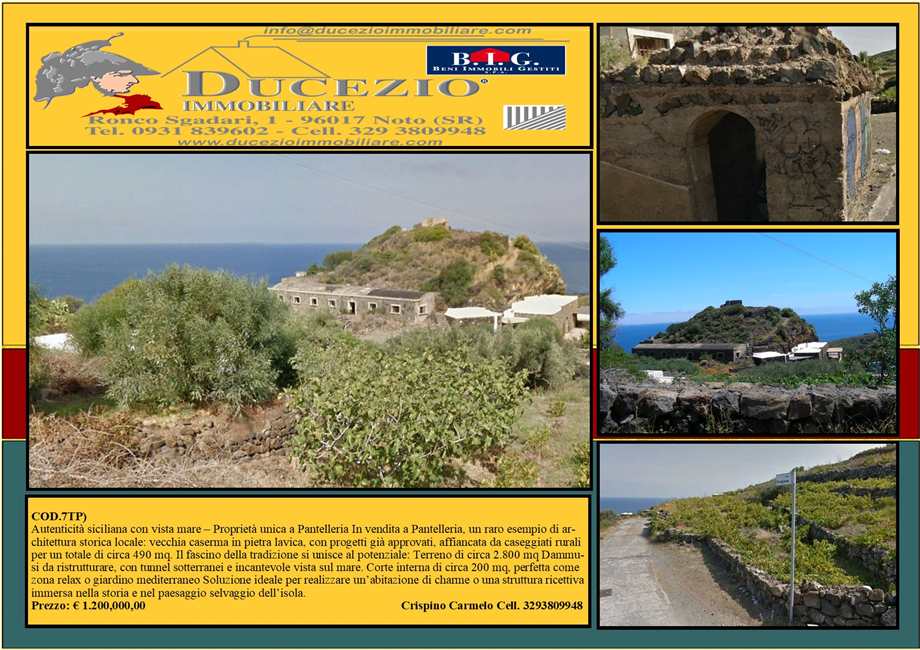 For sale Casale/Cascina/Casa colonica Trapani PANTELLERIA #7TP n.1