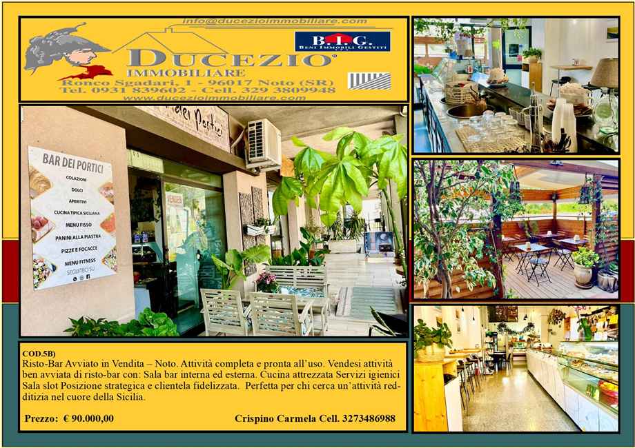 For sale Bar/cafeteria Noto #5B n.1