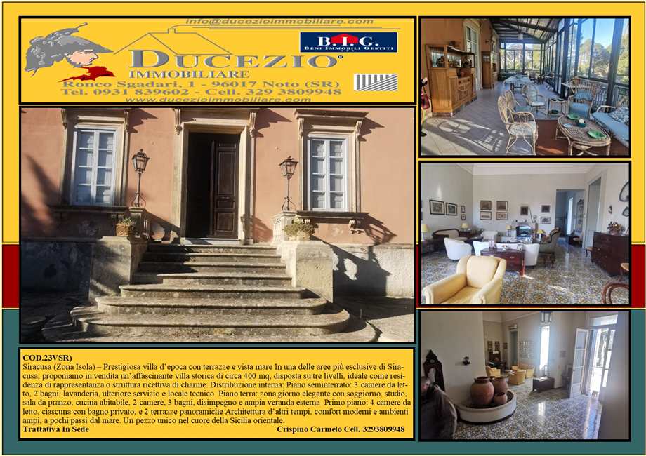 For sale Single-family Villa Siracusa #23VSR n.1