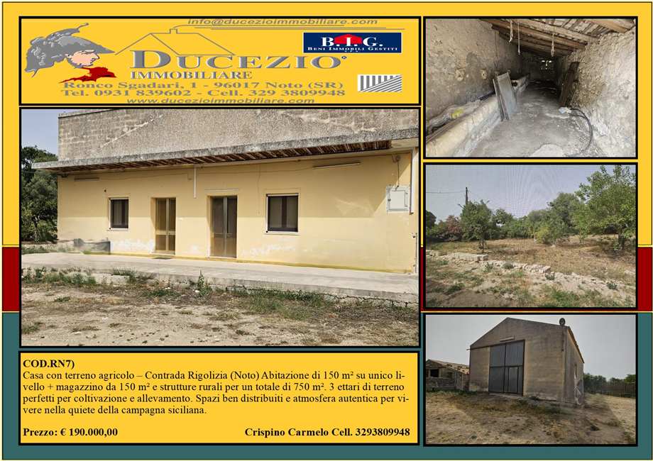Vendita Casa bifamiliare Noto TESTA DELL'ACQUA #RN7 n.1