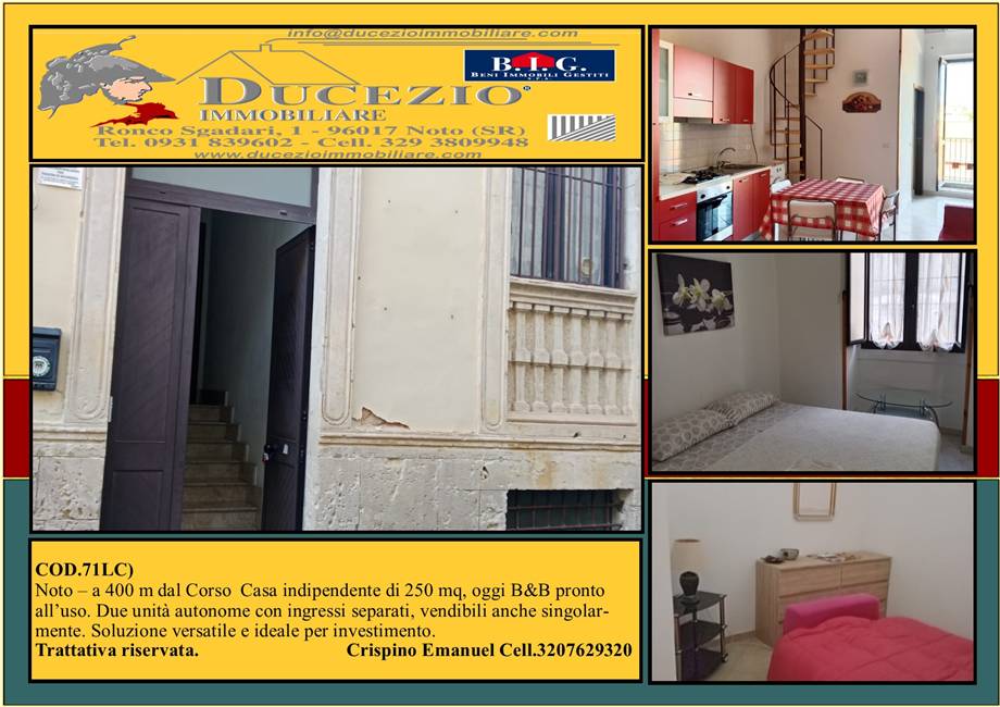 To rent Bed & Breakfast Noto #71LC n.1